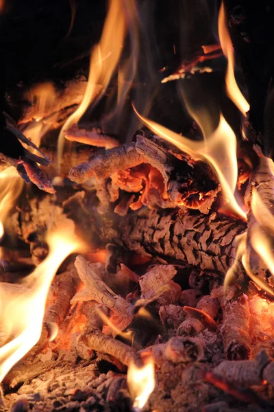 Velký požár pozadí — Stock fotografie