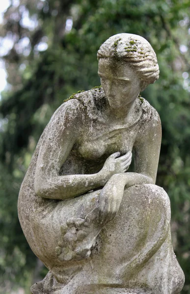 Női sír szobor — Stock Fotó