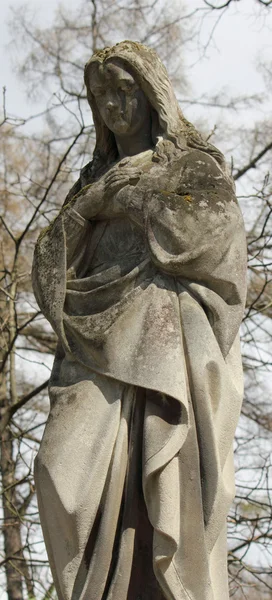 Posąg kobiety na grób — Zdjęcie stockowe