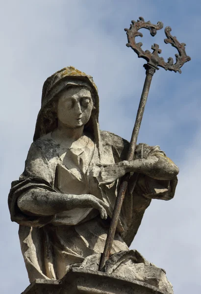 Fragment einer Statue auf der Domkirche in Lwiw — Stockfoto