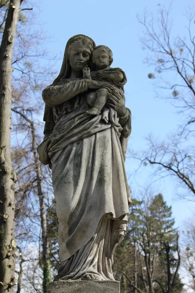 Статуя як символ депресії біль і печаль — стокове фото