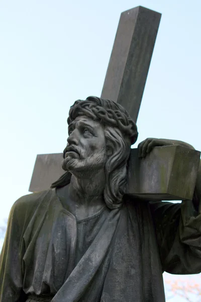 Gesù Cristo con croce — Foto Stock