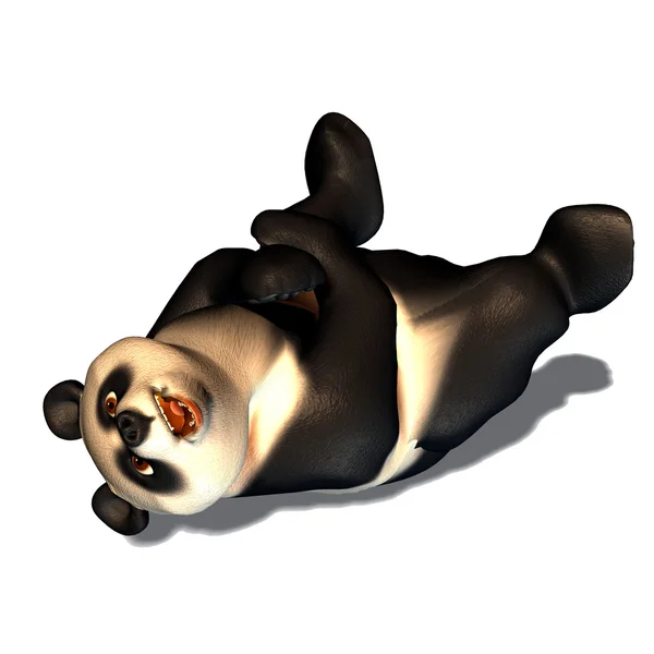 Miś Panda, leżącego — Zdjęcie stockowe