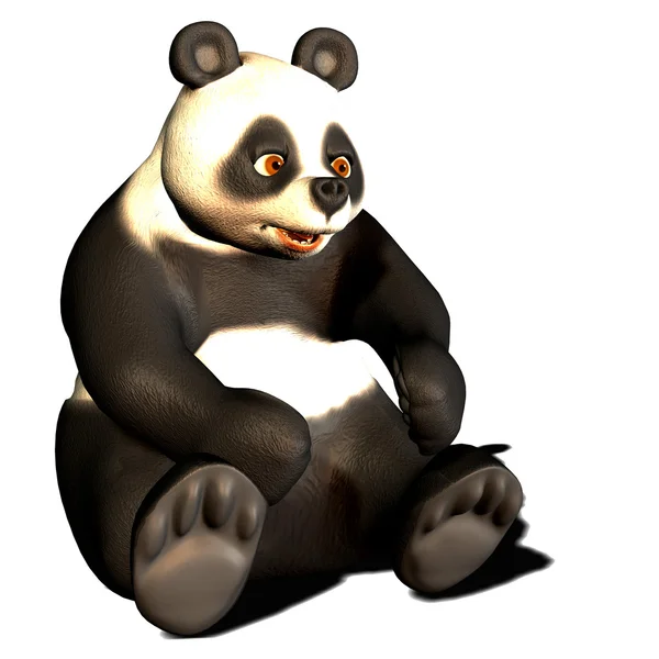 Orso panda seduto — Foto Stock