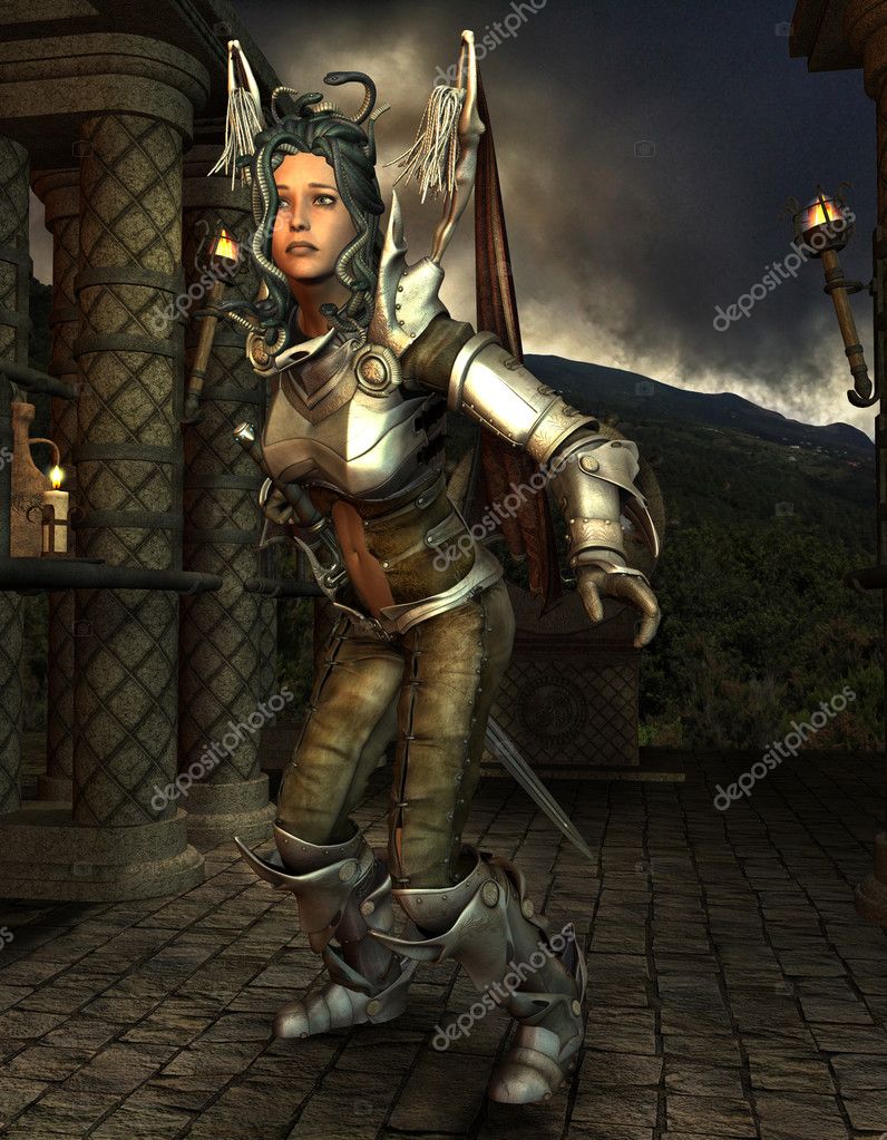 Medusa in armor — Stock Photo © DigitalArtB #9007429