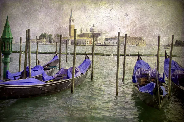 Old Painting Style Venice Ліцензійні Стокові Зображення