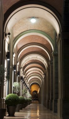 Arcades in Bologna, Italy clipart