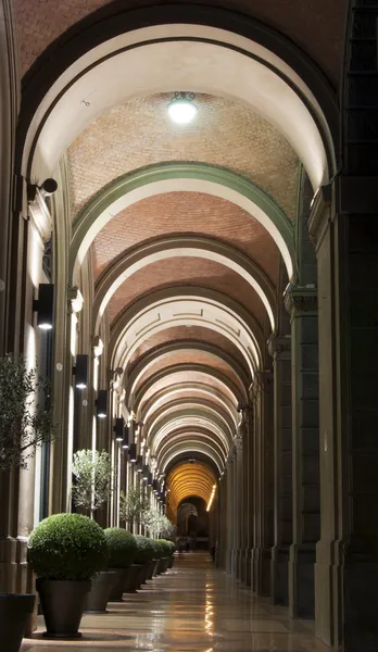 Arcades en Bolonia, Italia — Foto de Stock