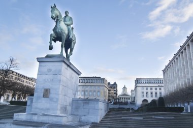 Monument of Albert I at Kunstberg, Brussels clipart