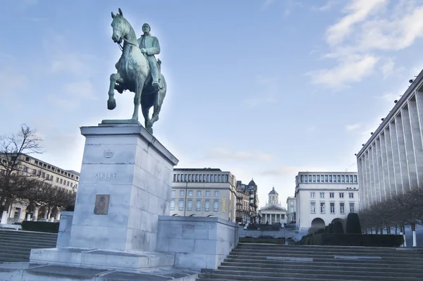 Monumento de Alberto I en Kunstberg, Bruselas —  Fotos de Stock