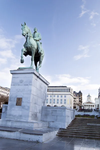 Pomnik Alberta i w kunstberg, Bruksela — Zdjęcie stockowe