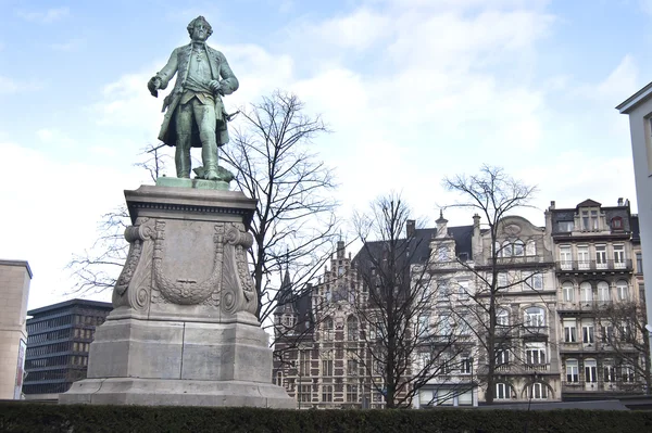 Pomnik bohatera w Brukseli — Zdjęcie stockowe
