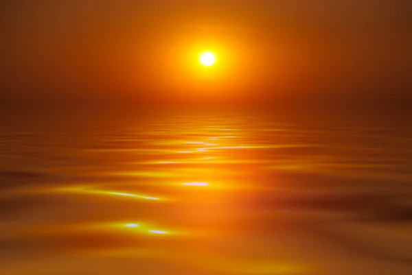 Όμορφο ηλιοβασίλεμα στη θάλασσα — Φωτογραφία Αρχείου
