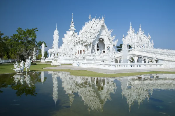 Templo branco chiang rai tailândia Fotografia De Stock