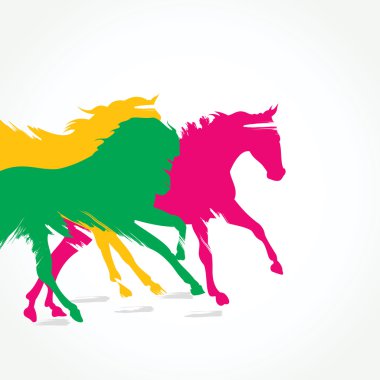 Running horse clipart