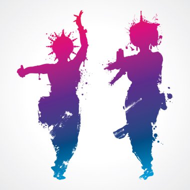 Indian dance clipart