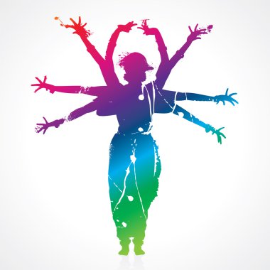 Indian dance clipart