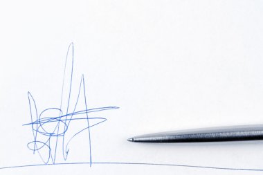 Fictitious signature clipart