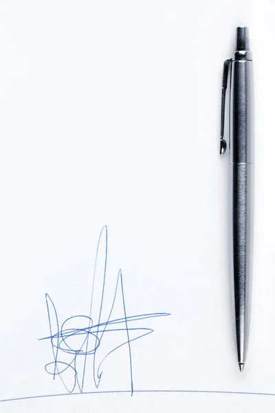 Fictitious signature — Stock Photo, Image