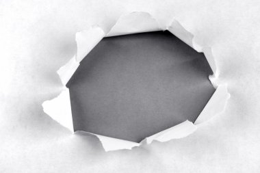 Hole in paper clipart