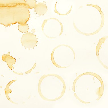 Coffee stains clipart