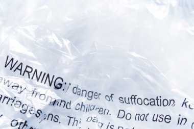 Warning on plastic clipart