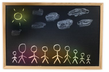 Chalkboard drawing clipart