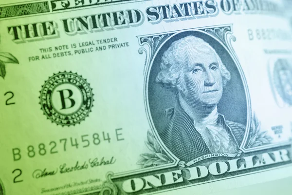 Bankovka jeden americký dolar — Stock fotografie