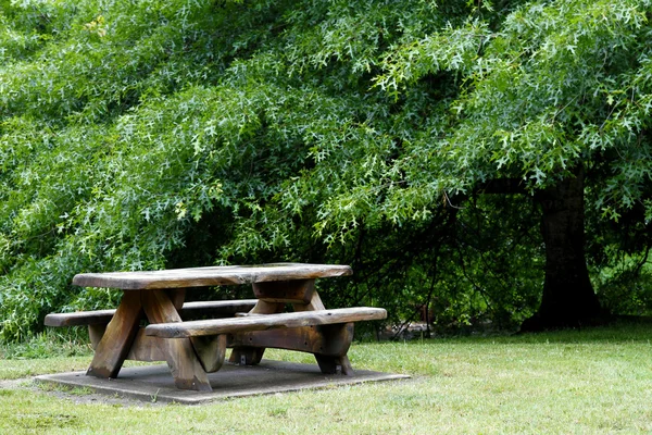 Стол для пикника — стоковое фото