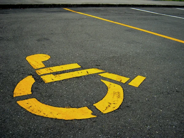 Osób niepełnosprawnych, parking — Zdjęcie stockowe