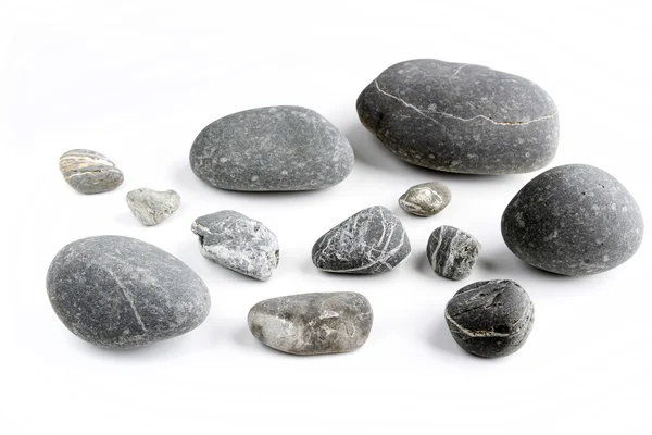 Closeup of rocks on plain background — Stock Photo, Image