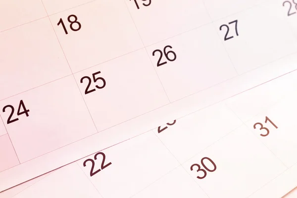Páginas de calendário — Fotografia de Stock