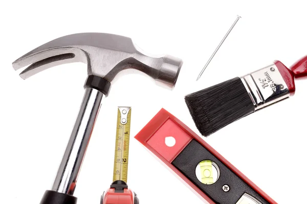 Varied tools on plain background — Stock Photo, Image