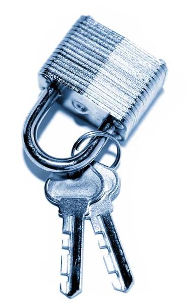 Cadeado e chaves — Fotografia de Stock
