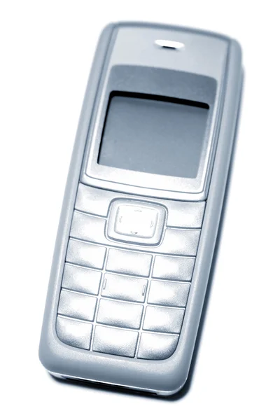 Old mobile phone on plain background — Stock Photo, Image