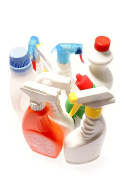 Cleaning bottles clipart