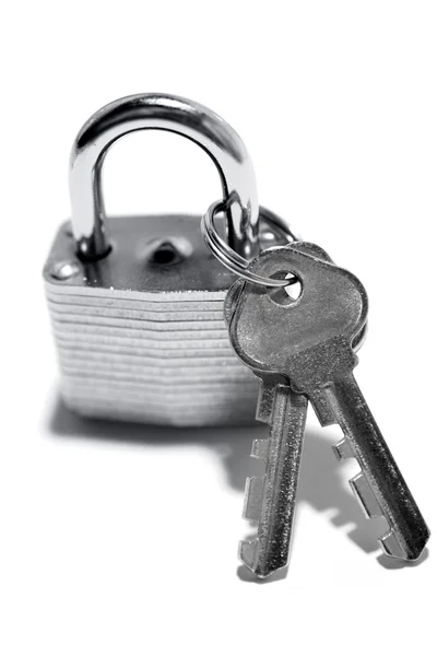 Asma kilit ve anahtarları — Stok fotoğraf