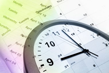 Saat yüzü ve takvim bileşimi