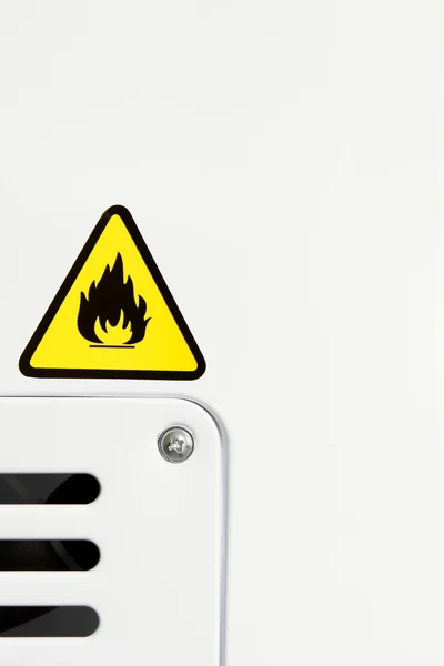 Brand waarschuwing — Stockfoto