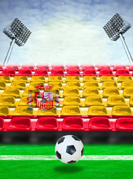 Spagna Bandiera modello sul sedile — Foto Stock
