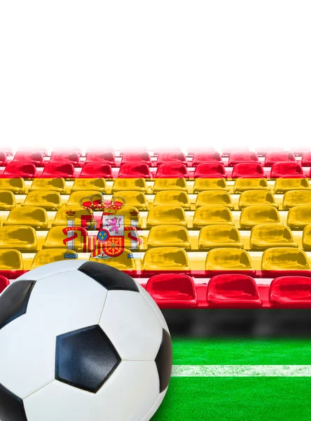 Spain Flag Pattern on Seat — Stock Photo, Image