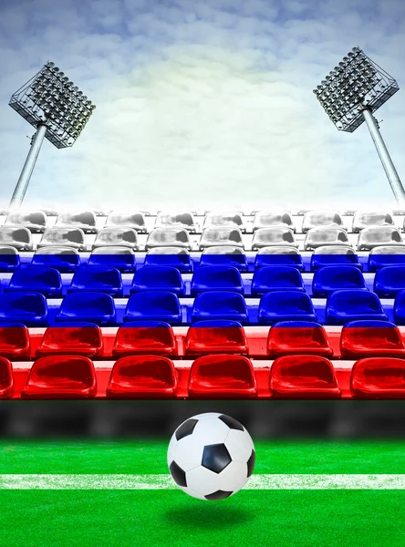 Russia Flag Pattern on Seat — Stock Photo, Image