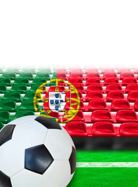 Portugal Flag Pattern on Seat — Stock Photo, Image