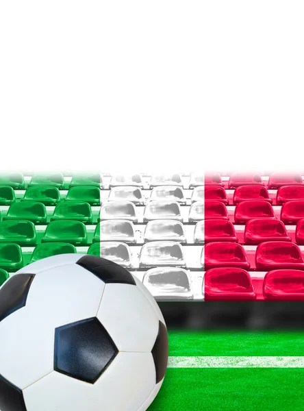 Italy Flag Pattern on Seat — Stock Photo, Image