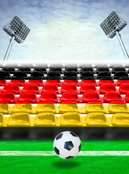 Germany Flag Pattern on Seat — Stock Photo, Image