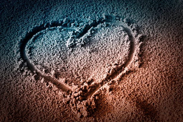 stock image Heart on Sand