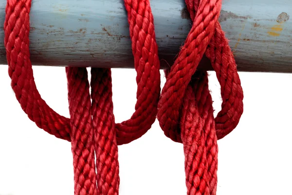 Красная веревка — стоковое фото