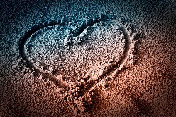 stock image Heart on Sand