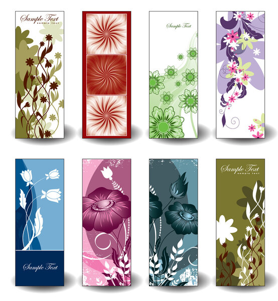 Векторные цветочные баннеры
.