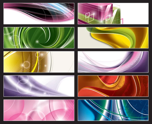 Abstract vector banners. — Stockvector